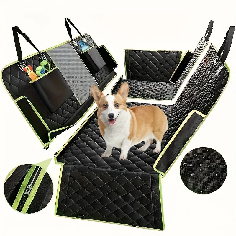 FURRIDE - 6-in-1 Multi-Functional Dog Car Seat Cover for Comfort & Cleanliness 1