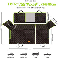FURRIDE - 6-in-1 Multi-Functional Dog Car Seat Cover for Comfort & Cleanliness 2