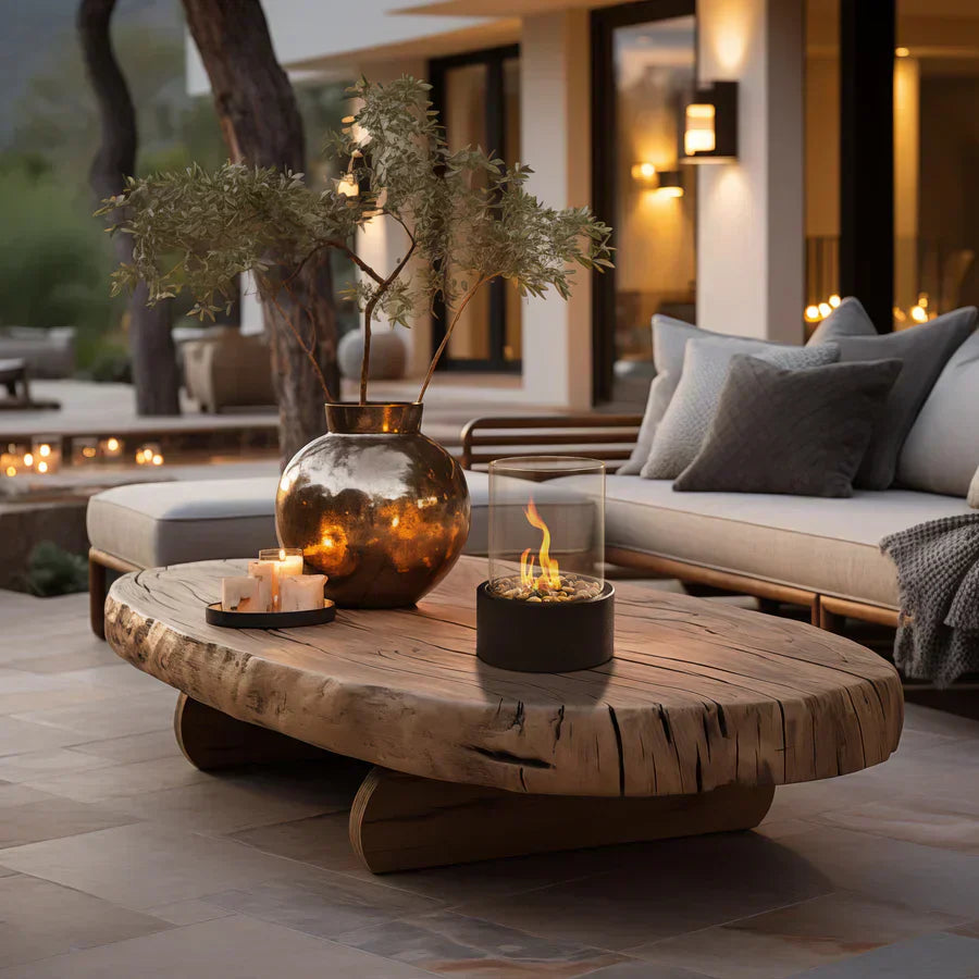 FlameAura - Bioethanol Table Fireplace with Smoke-Free Flame & Modern Design 8