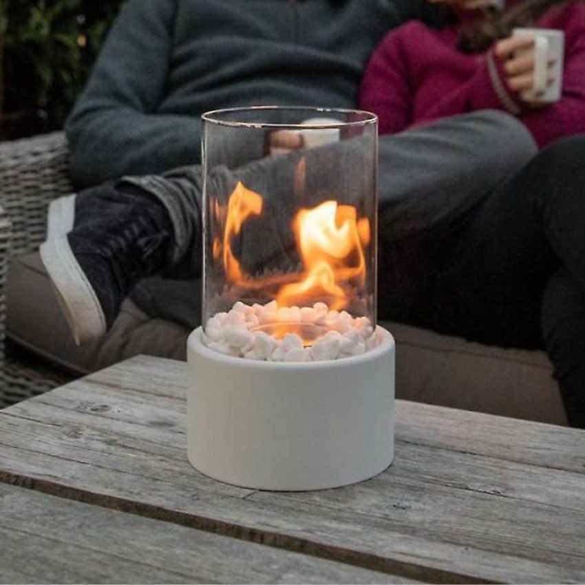 FlameAura - Bioethanol Table Fireplace with Smoke-Free Flame & Modern Design 9