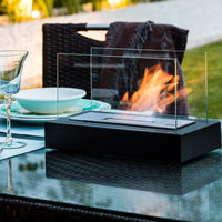 FlameGlow - Bioethanol Tabletop Fireplace, Portable Table Top Fire Bowl for Indoor & Outdoor Use 2