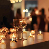 Flameless 3D Wick LED Tea Light Candles with Remote Control & Timer 5