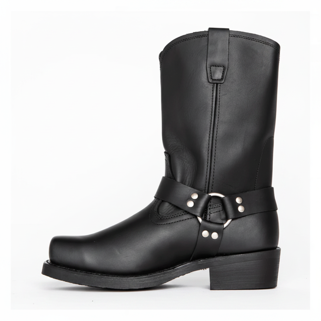 ForgedSteel - Waterproof Harness Boots with Durable PU Leather & Oil-Resistant Sole 5