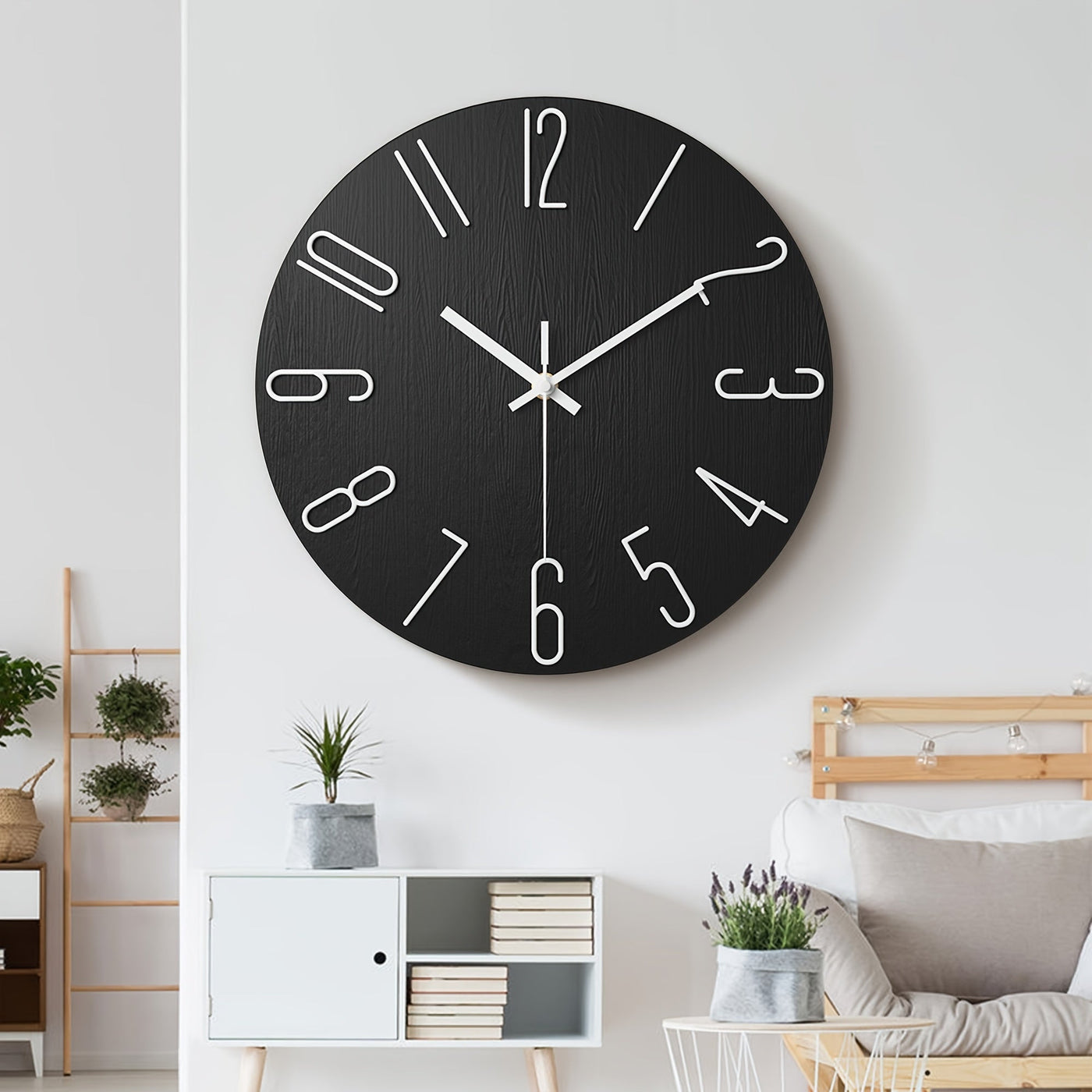 Frameless Modern Wall Clock with Silent Quartz Movement - Elegant Wall Clock Decor 1