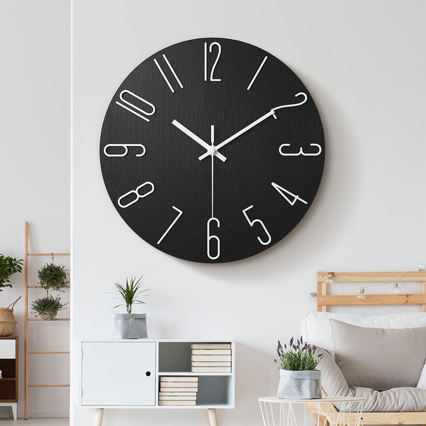 Frameless Modern Wall Clock with Silent Quartz Movement - Elegant Wall Clock Decor 1