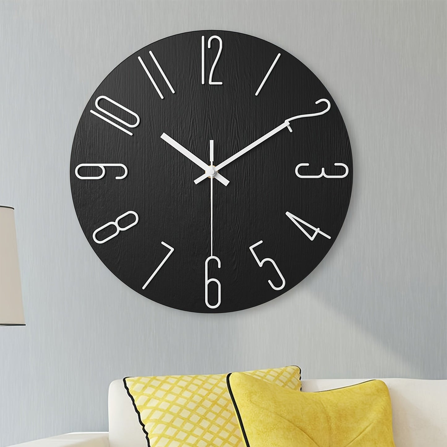 Frameless Modern Wall Clock with Silent Quartz Movement - Elegant Wall Clock Decor 2