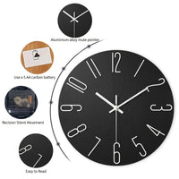 Frameless Modern Wall Clock with Silent Quartz Movement - Elegant Wall Clock Decor 5