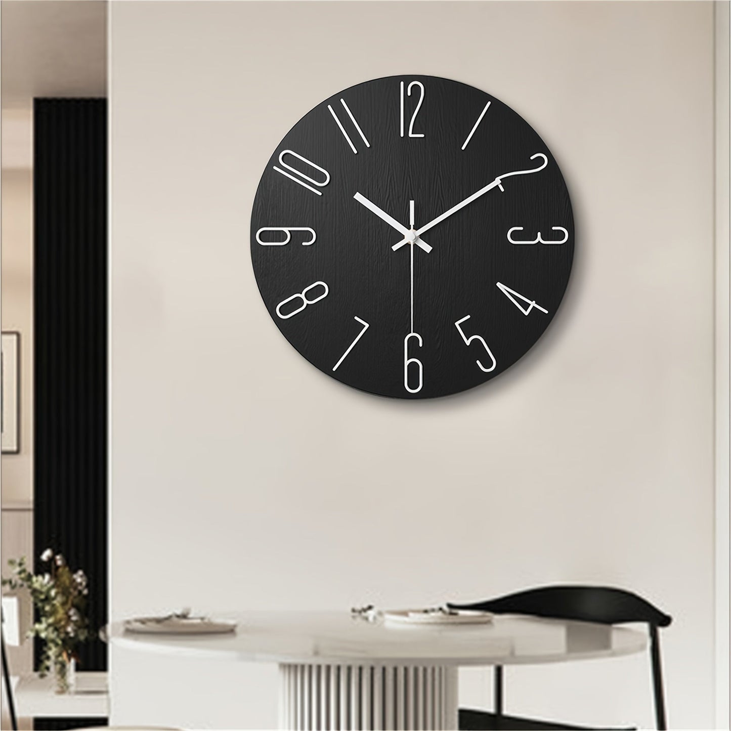 Frameless Modern Wall Clock with Silent Quartz Movement - Elegant Wall Clock Decor 7
