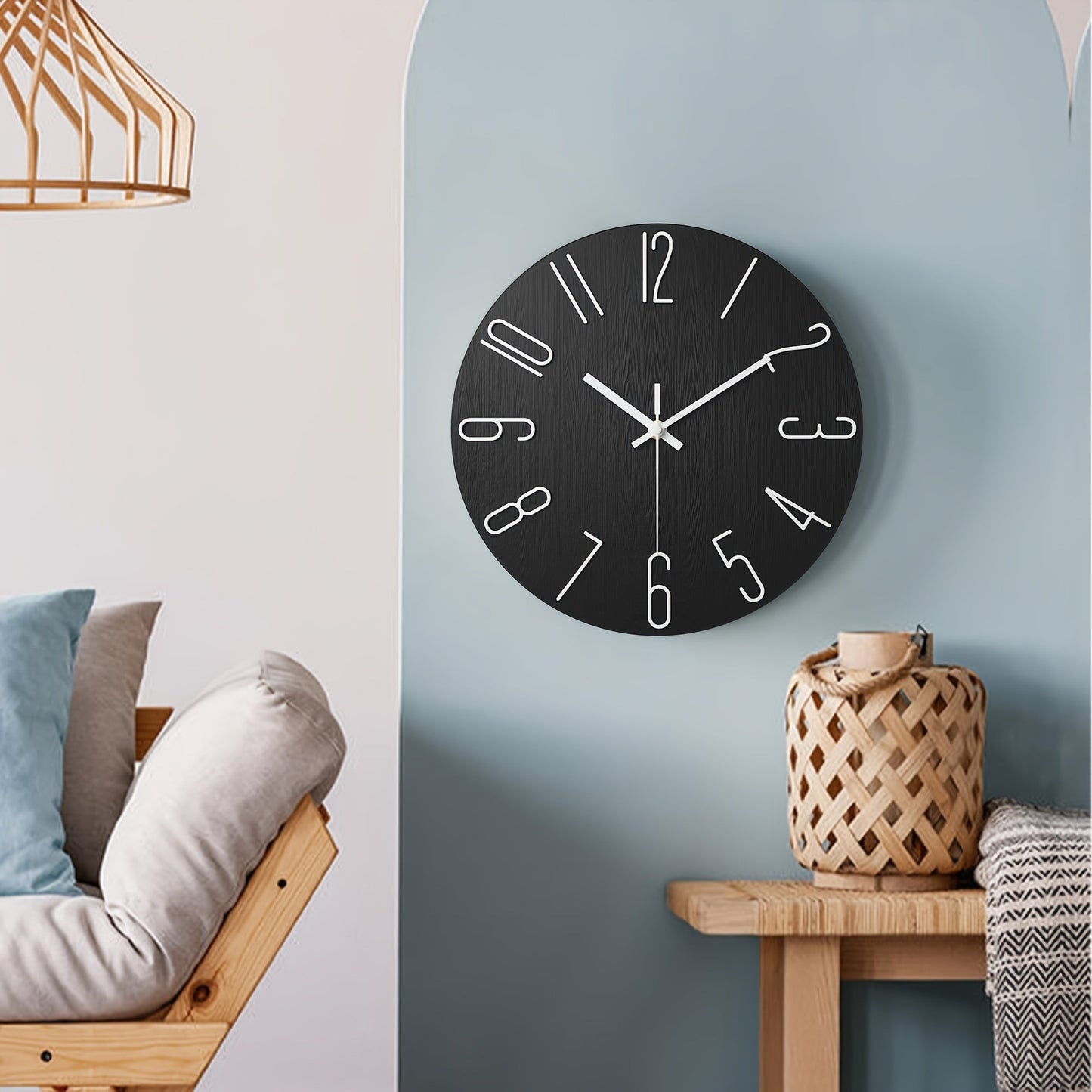 Frameless Modern Wall Clock with Silent Quartz Movement - Elegant Wall Clock Decor 8