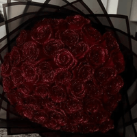 GLAMROSE - Artificial glitter rose designed for long-lasting elegance and luxurious home decoration without maintenance 1