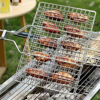 GRILLGRID - Large Capacity BBQ Basket for Perfect Outdoor Cooking 0