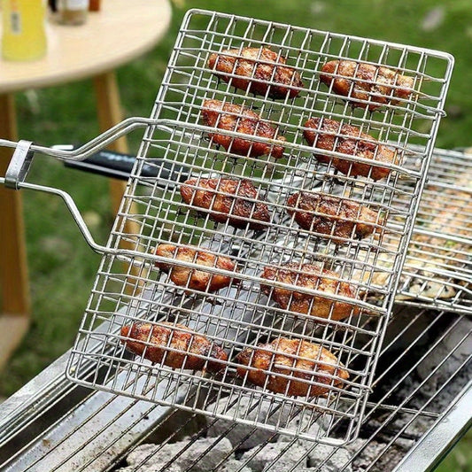 GRILLGRID - Large Capacity BBQ Basket for Perfect Outdoor Cooking 0