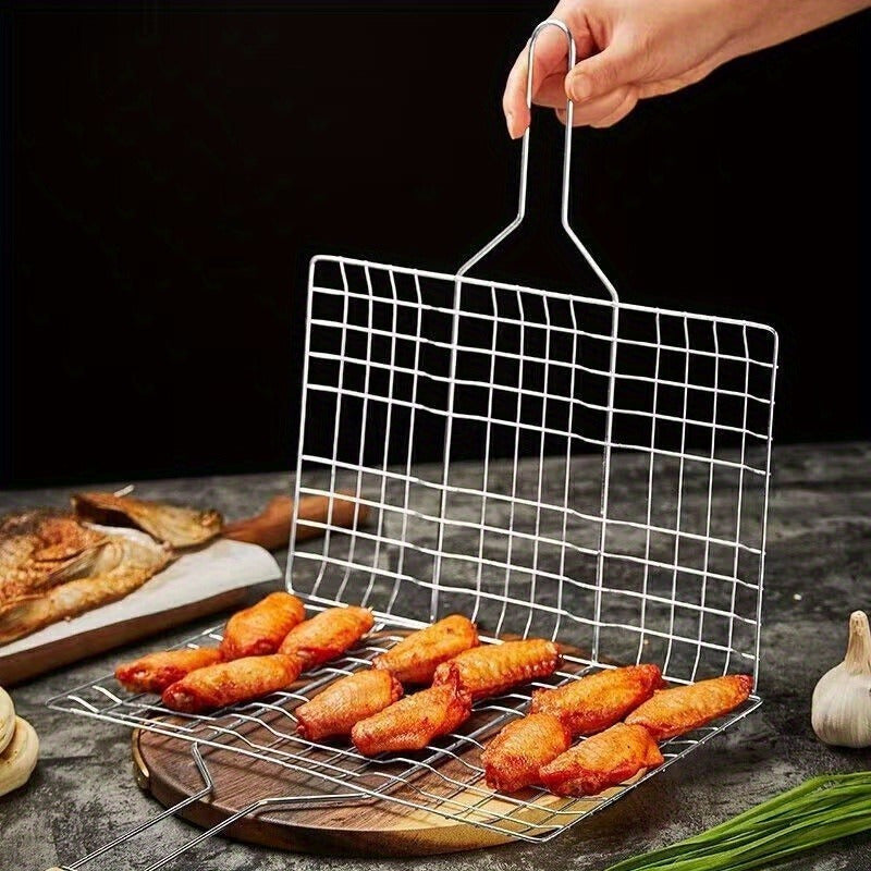 GRILLGRID - Large Capacity BBQ Basket for Perfect Outdoor Cooking 7