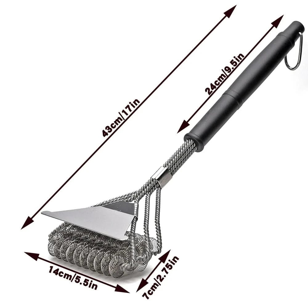 GRILLMASTER – Bristle-Free Stainless Steel BBQ Brush 6