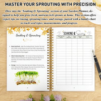 GardenLog A5 Spiral-Bound Garden Planner with Plant Care Tracker & Monthly Calendar 2