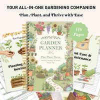 GardenLog A5 Spiral-Bound Garden Planner with Plant Care Tracker & Monthly Calendar 4