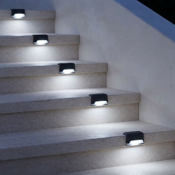 STEPHALO – Solar Step Lights 8-Pack for Effortless Dusk Lighting