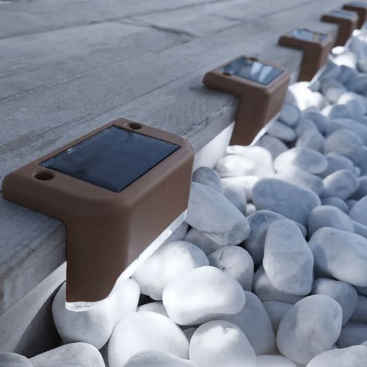 STEPHALO – Solar Step Lights 8-Pack for Effortless Dusk Lighting