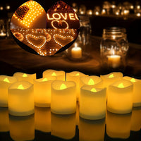 GlowFlicker - Flameless LED Tea Lights for Romantic Ambiance - 24/50/100 Pack 2