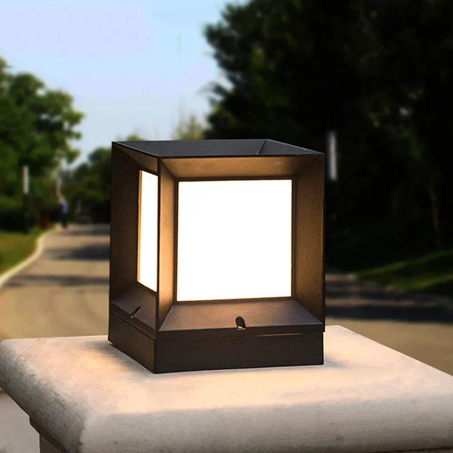 GlowSphere - Modern Outdoor Standing Lamp for Gates & Driveways 2