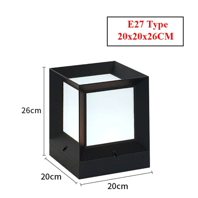 GlowSphere - Modern Outdoor Standing Lamp for Gates & Driveways 7