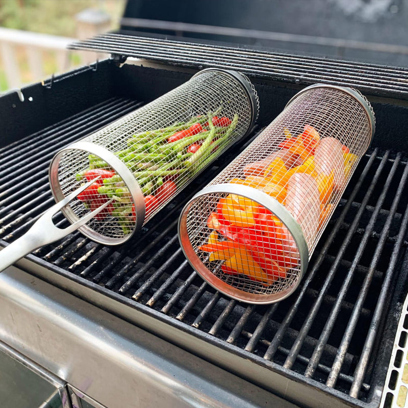 GrillMaster - Premium Stainless Steel 360° Rotating Grill Basket 3