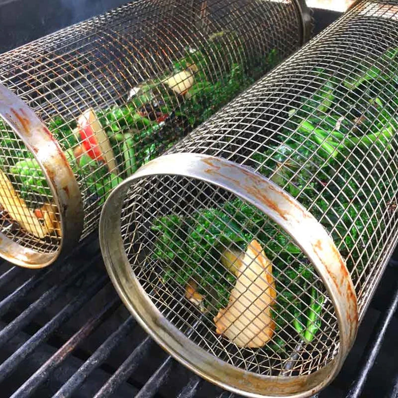 GrillMaster - Premium Stainless Steel 360° Rotating Grill Basket 5
