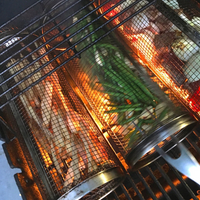 GrillMaster - Premium Stainless Steel 360° Rotating Grill Basket 6