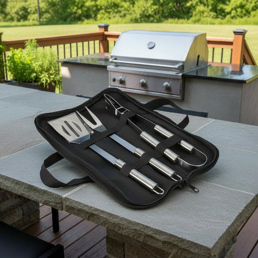 Grill Tool Set - Complete Stainless Steel BBQ Utensils for Outdoor Cooking 0