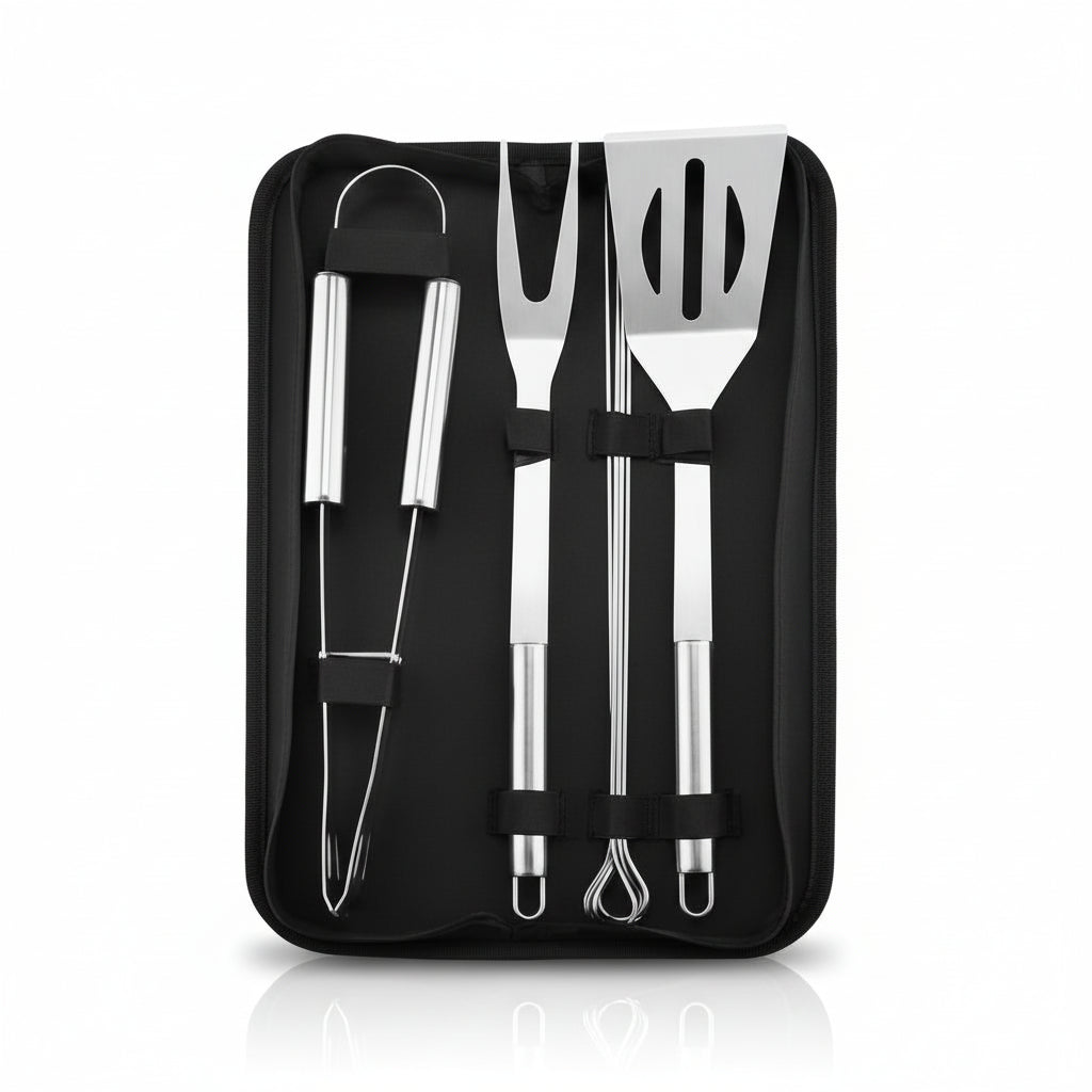 Grill Tool Set - Complete Stainless Steel BBQ Utensils for Outdoor Cooking 11