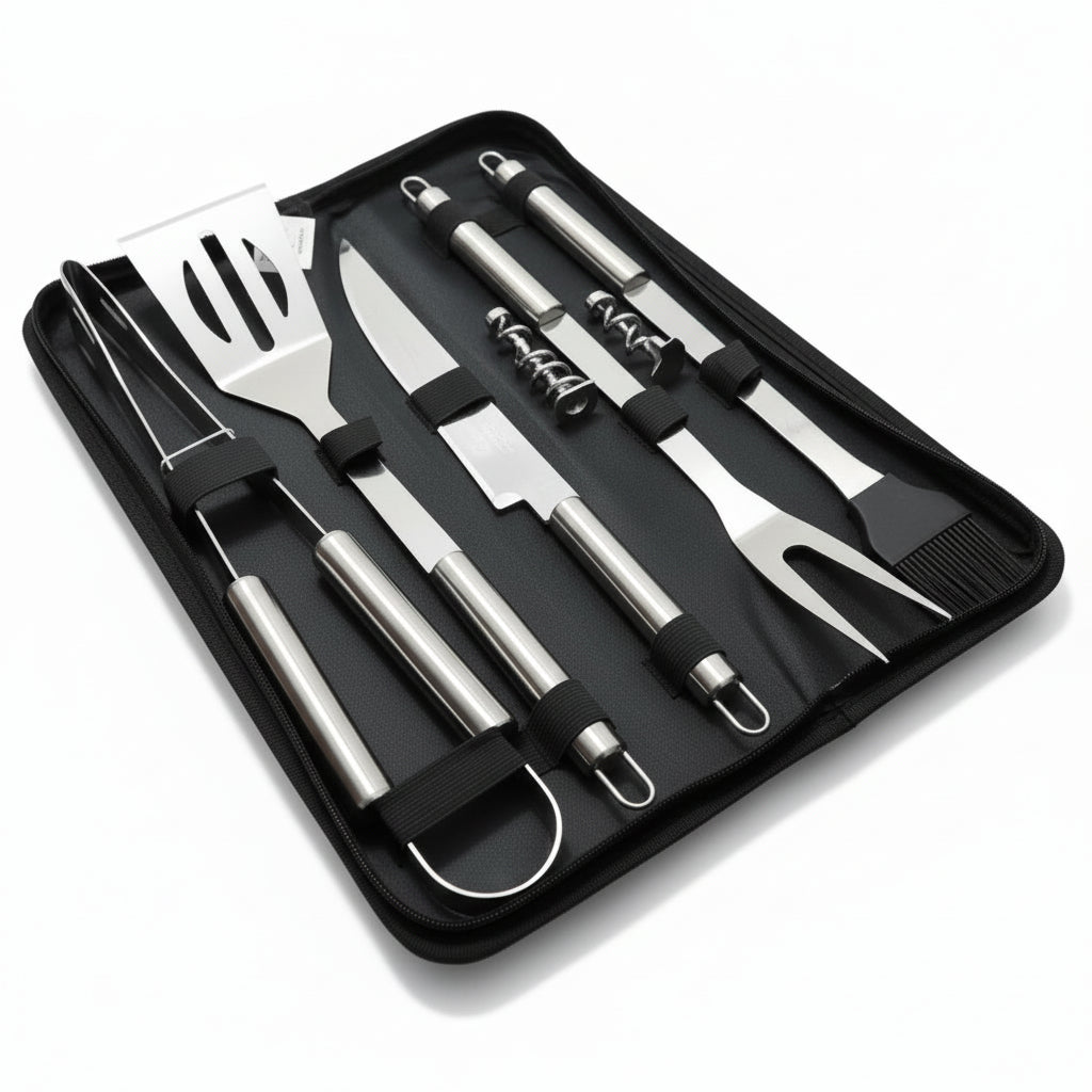 Grill Tool Set - Complete Stainless Steel BBQ Utensils for Outdoor Cooking 9