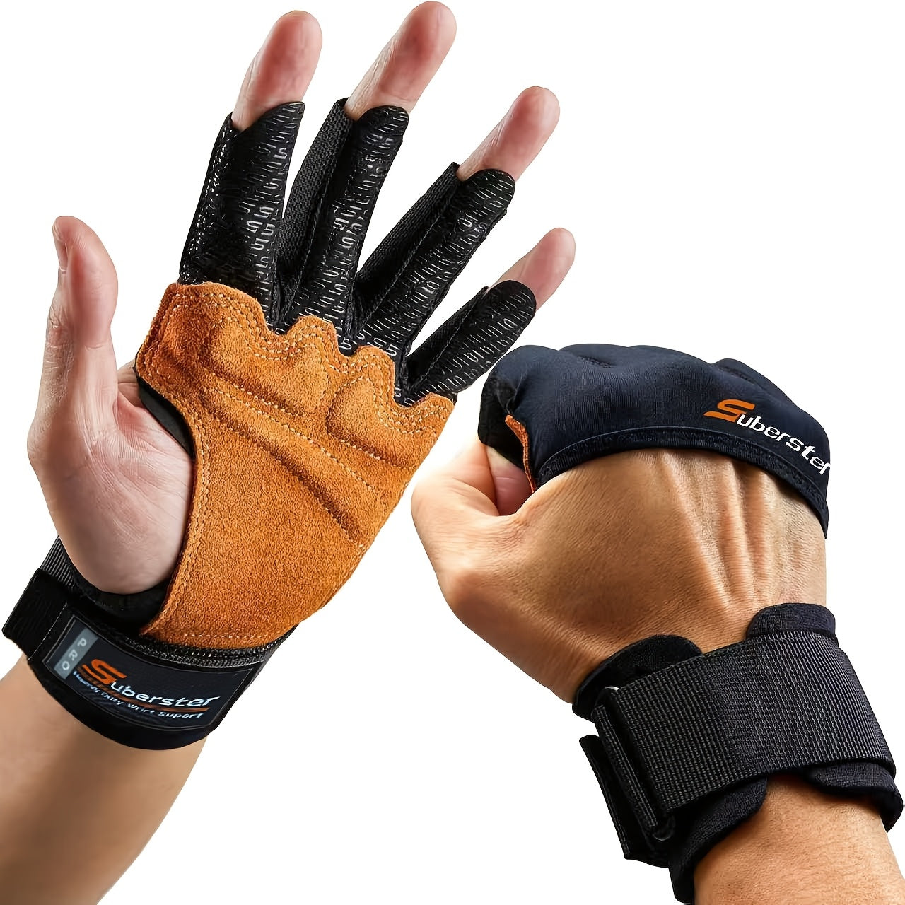 GripGuard - Anti-Slip Weightlifting Gloves with Wrist Support 0