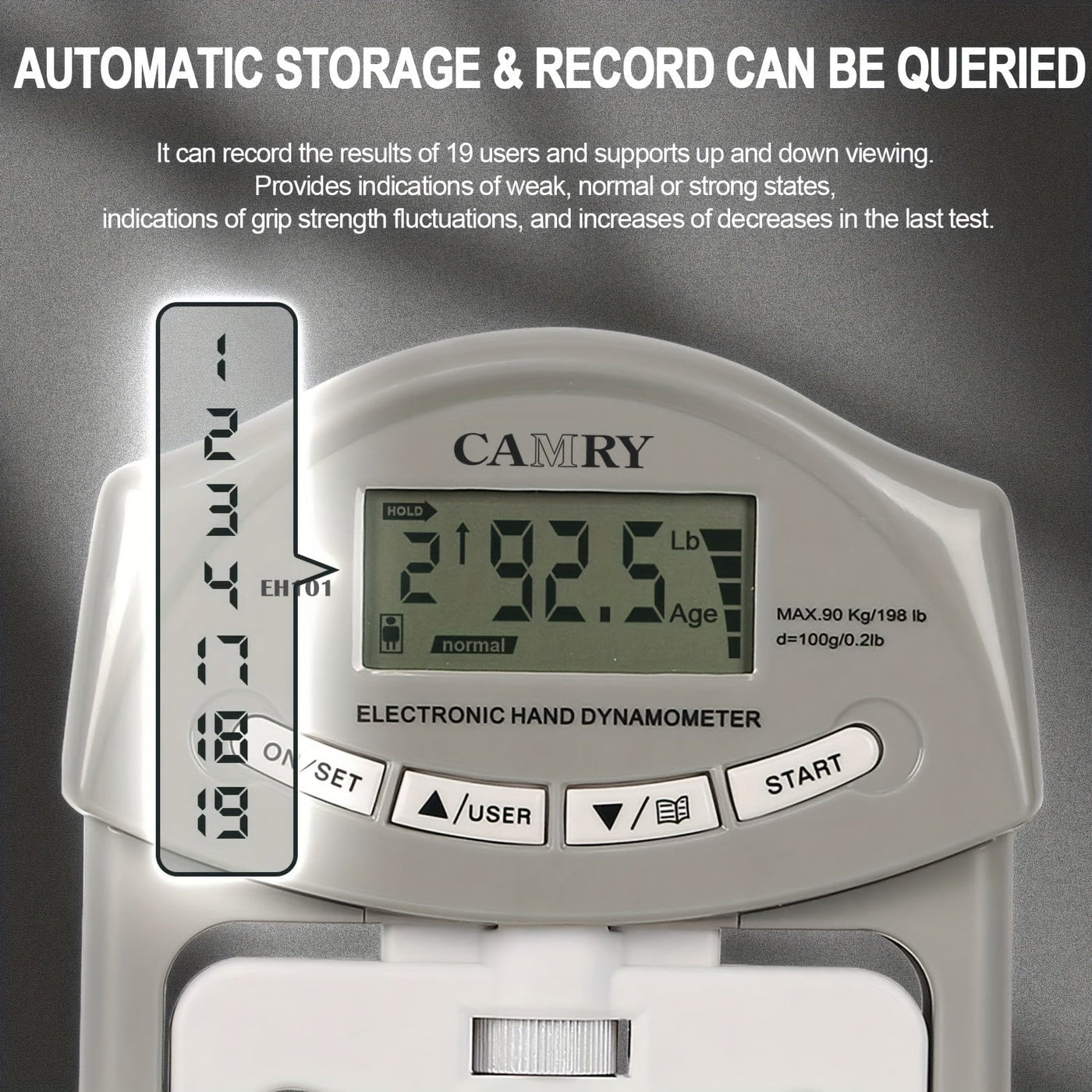 GripMeter Pro - Digital Hand Dynamometer for Accurate Grip Strength Measurement 7