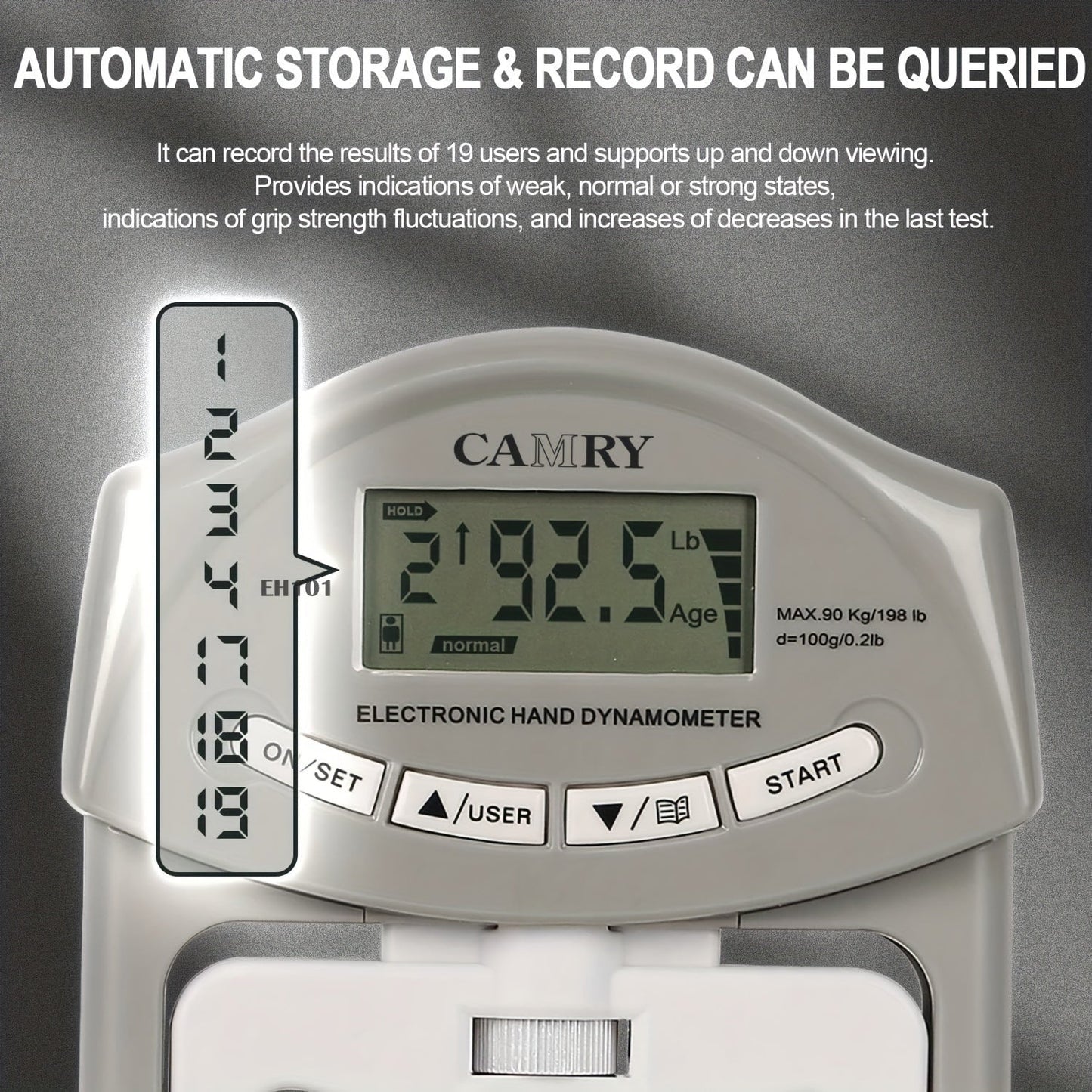 GripMeter Pro - Digital Hand Dynamometer for Accurate Grip Strength Measurement 7