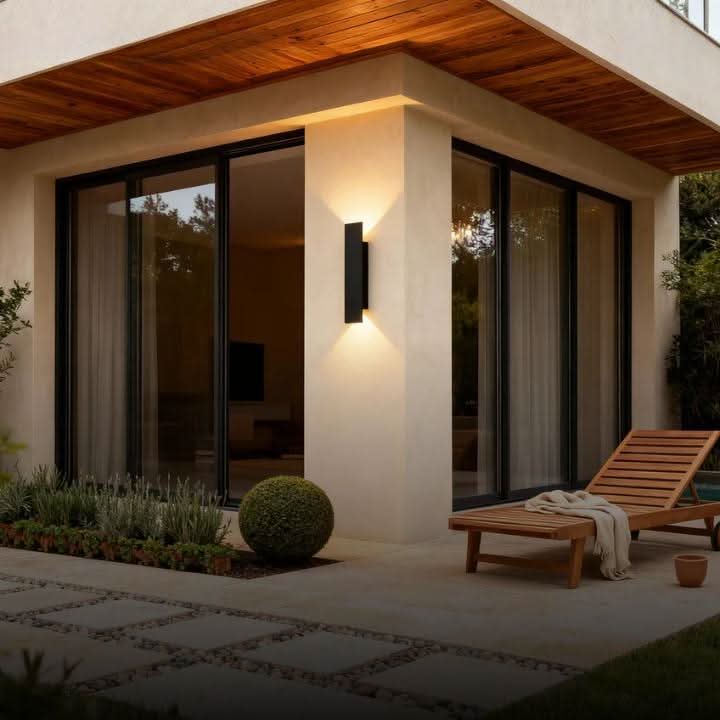 ARCHCREST – Udendørs op- og nedadrettet væglampe til sofistikeret facadestil