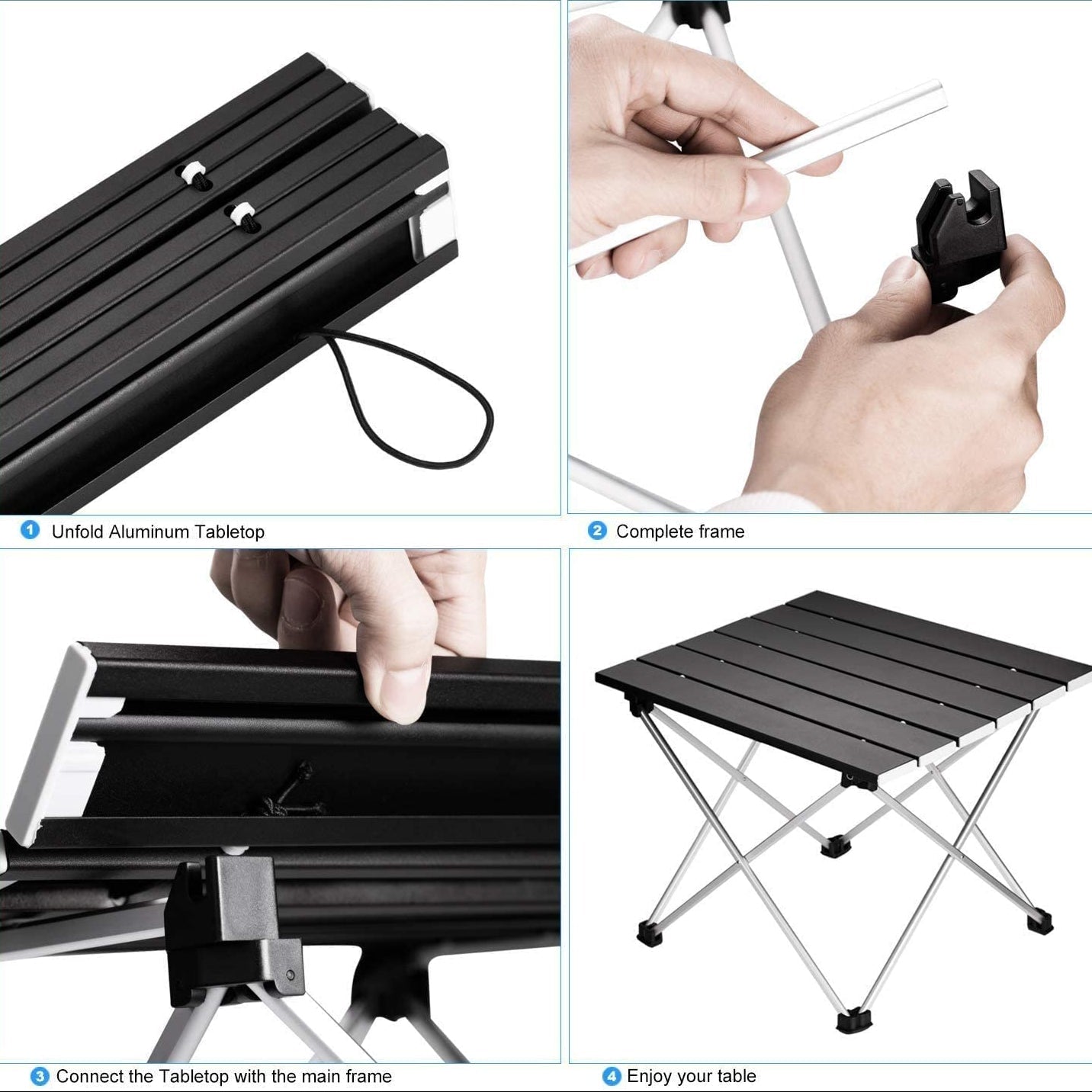 PICNICFLOW – Portable Camping Desk for Garden & Party Use