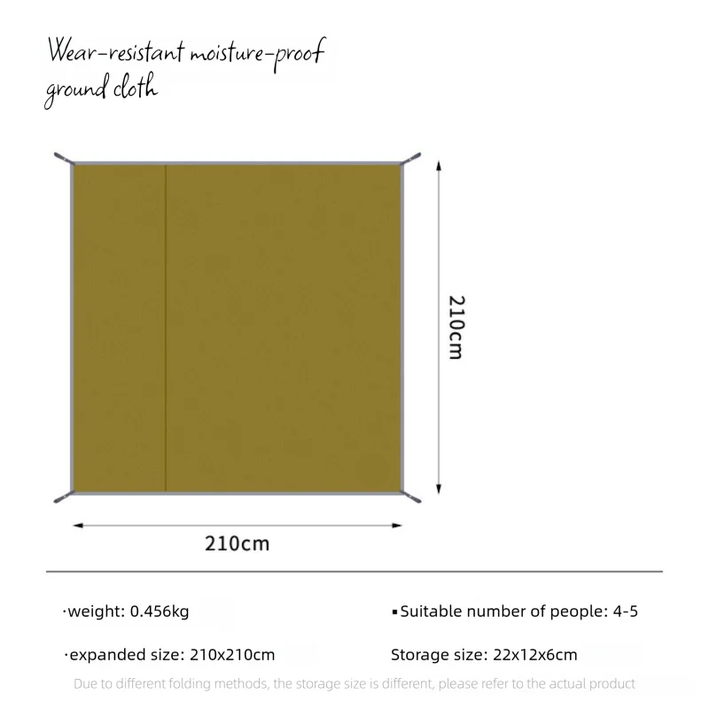 HIKEMAN Thick 210D Oxford Camping Mat - Waterproof & Anti-Puncture Protection 7