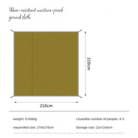HIKEMAN Thick 210D Oxford Camping Mat - Waterproof & Anti-Puncture Protection 7