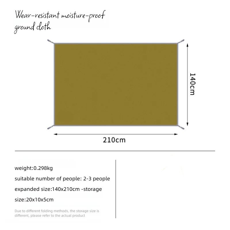 HIKEMAN Thick 210D Oxford Camping Mat - Waterproof & Anti-Puncture Protection 9