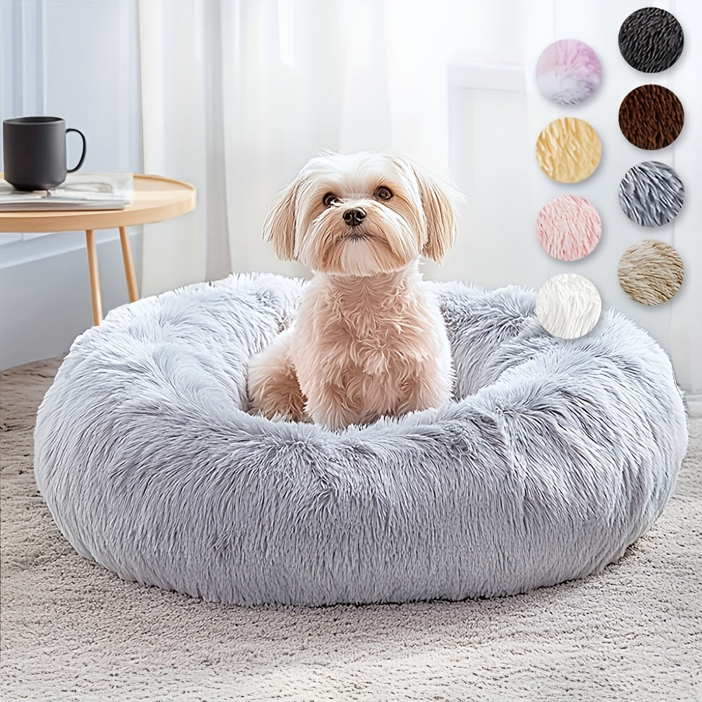HUGAFUR - Ultra-Soft Faux Fur Dog Bed for Large Dogs & Cats, Anxiety Relief 1