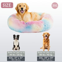 HUGAFUR - Ultra-Soft Faux Fur Dog Bed for Large Dogs & Cats, Anxiety Relief 12