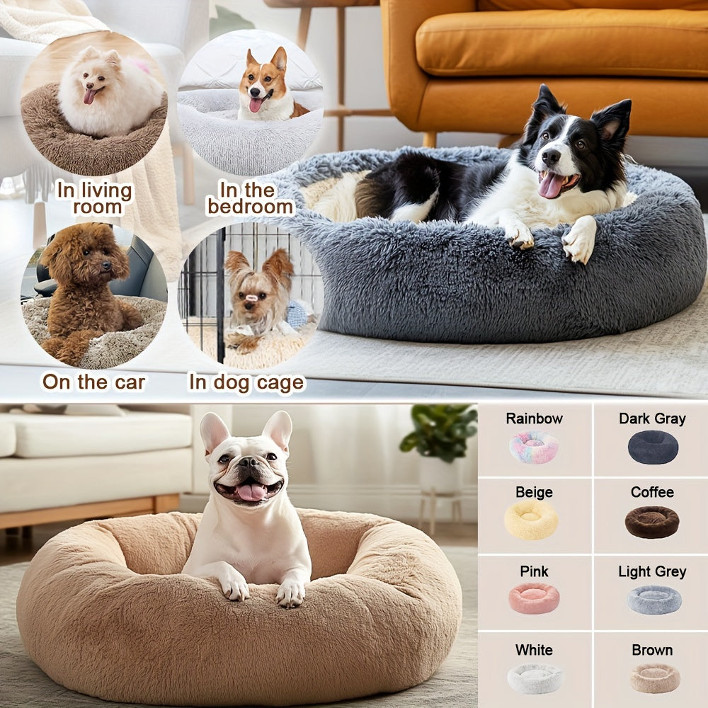HUGAFUR - Ultra-Soft Faux Fur Dog Bed for Large Dogs & Cats, Anxiety Relief 5