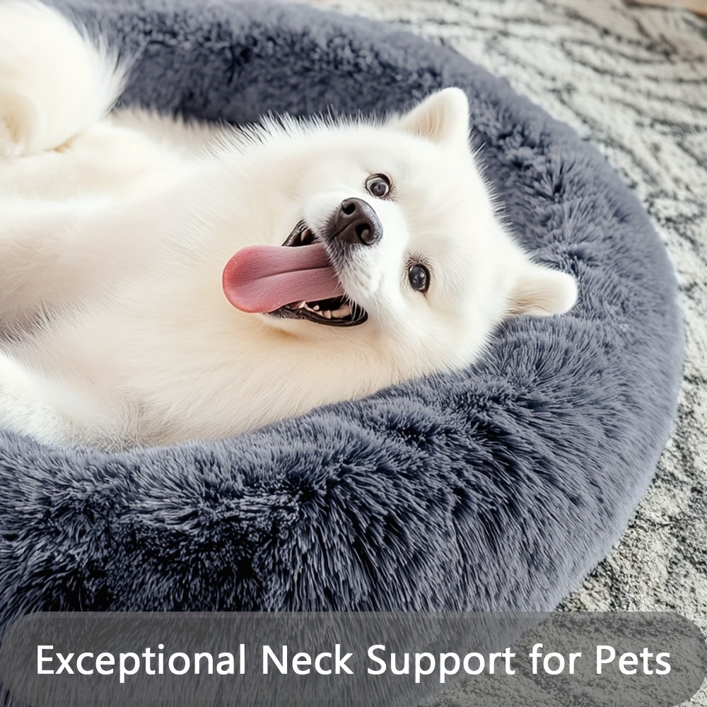 HUGAFUR - Ultra-Soft Faux Fur Dog Bed for Large Dogs & Cats, Anxiety Relief 6