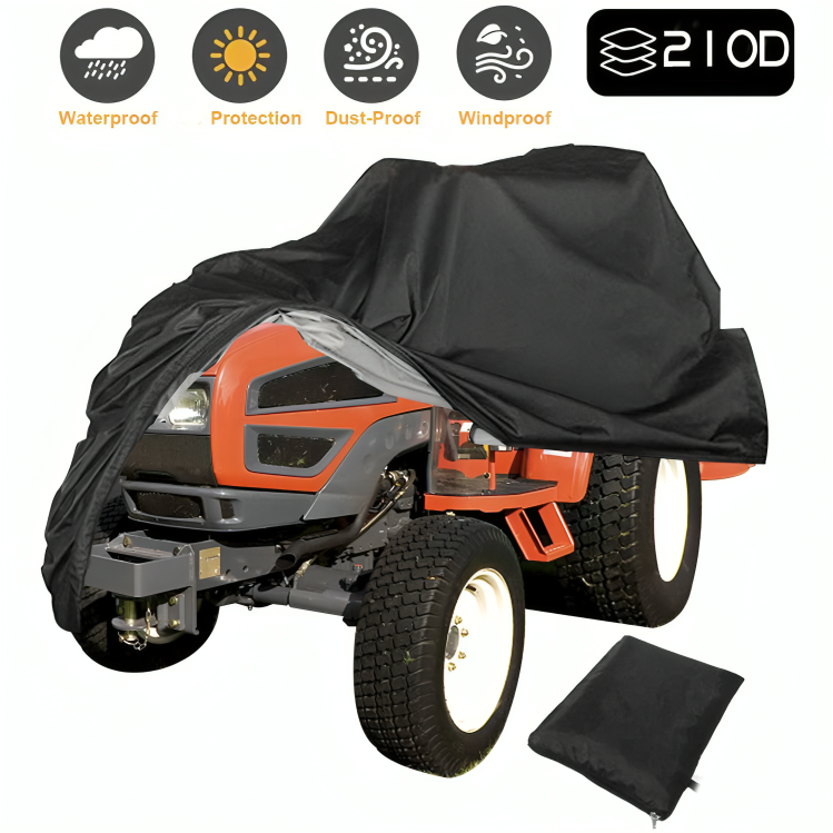 Heavy-Duty Waterproof Lawn Mower Cover - All-Weather Protection for Push and Riding Mowers 3