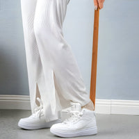 HeelGlide - Extra-Long Wooden Shoe Horn with Ergonomic Handle 1