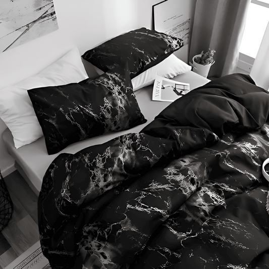 VEINZORIA – Decorative Duvet Cover Set for Modern Bedroom Appeal