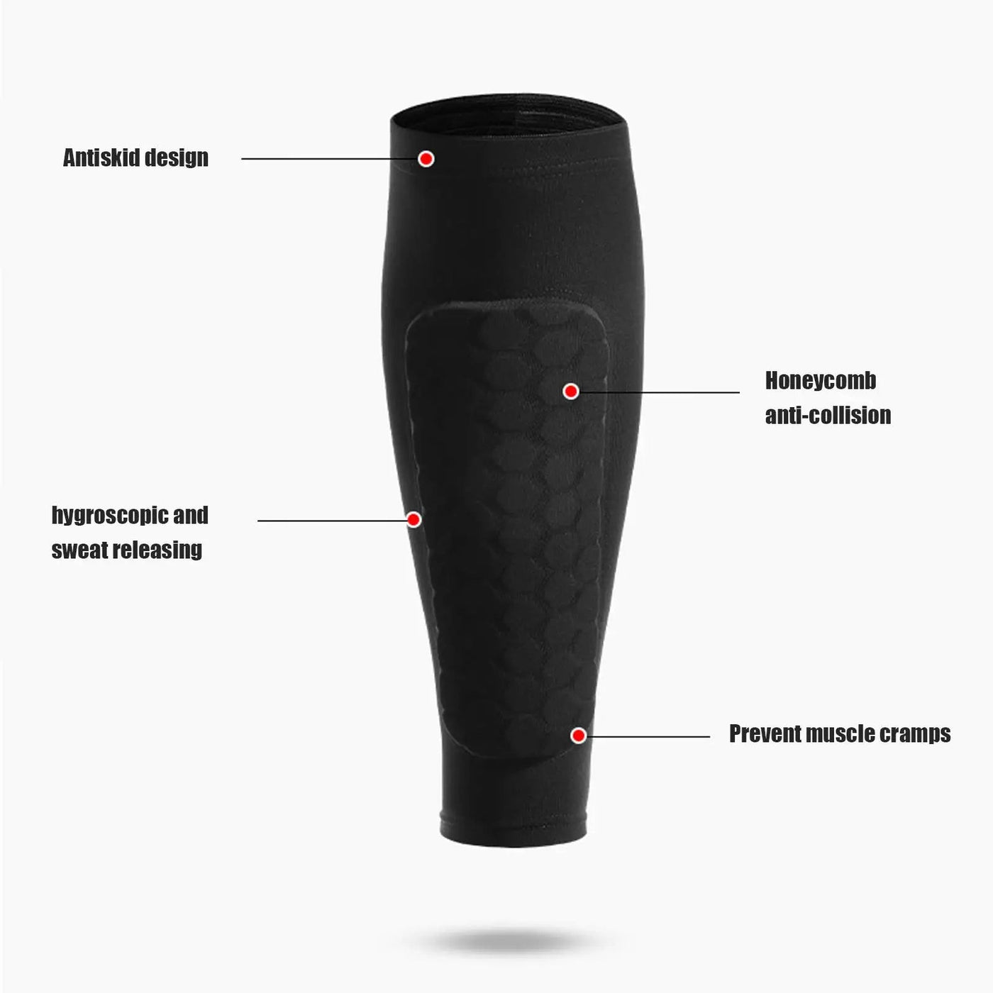 Honeycomb Soccer Shin Guards - Advanced Protection & Comfort for All Sports 1