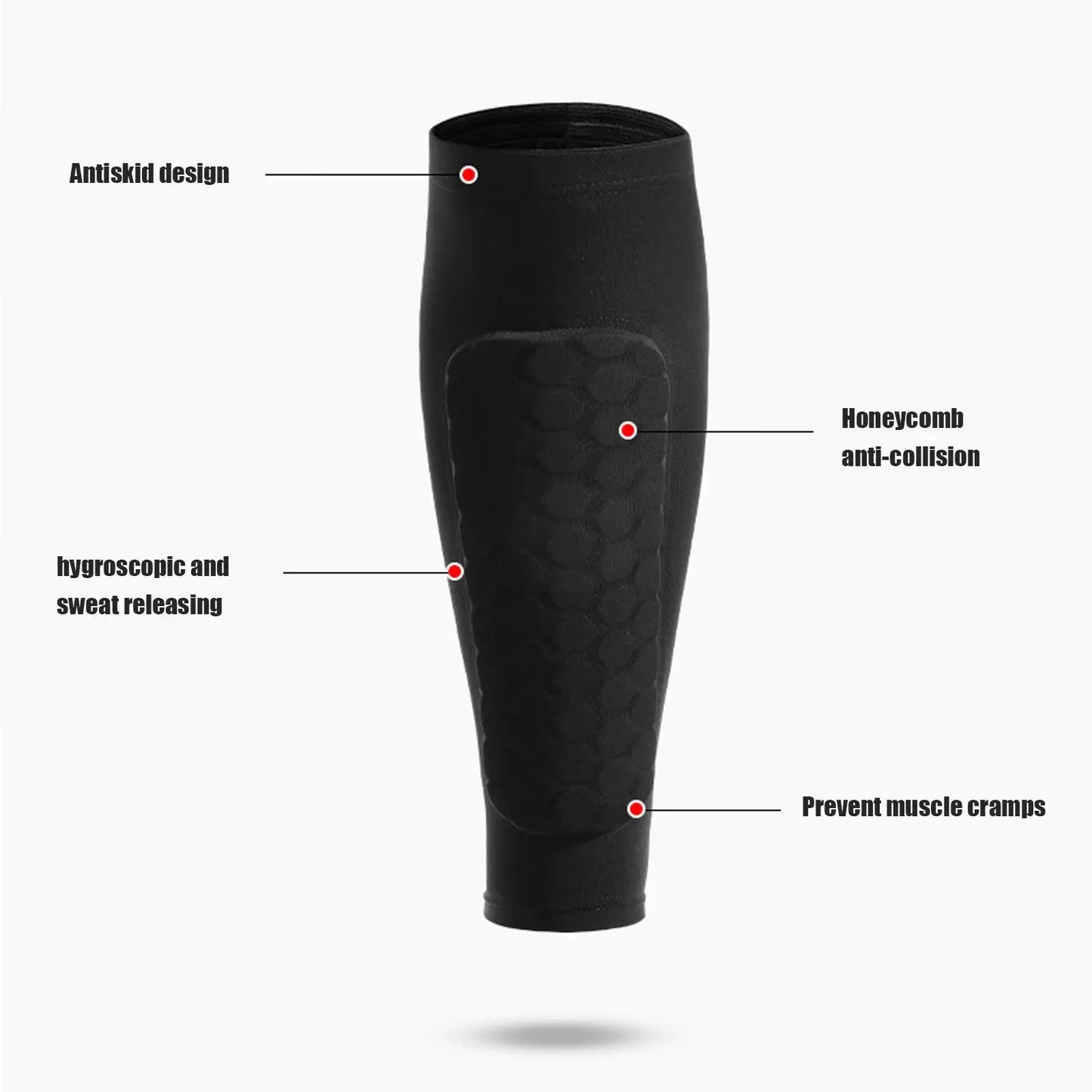 Honeycomb Soccer Shin Guards - Advanced Protection & Comfort for All Sports 1