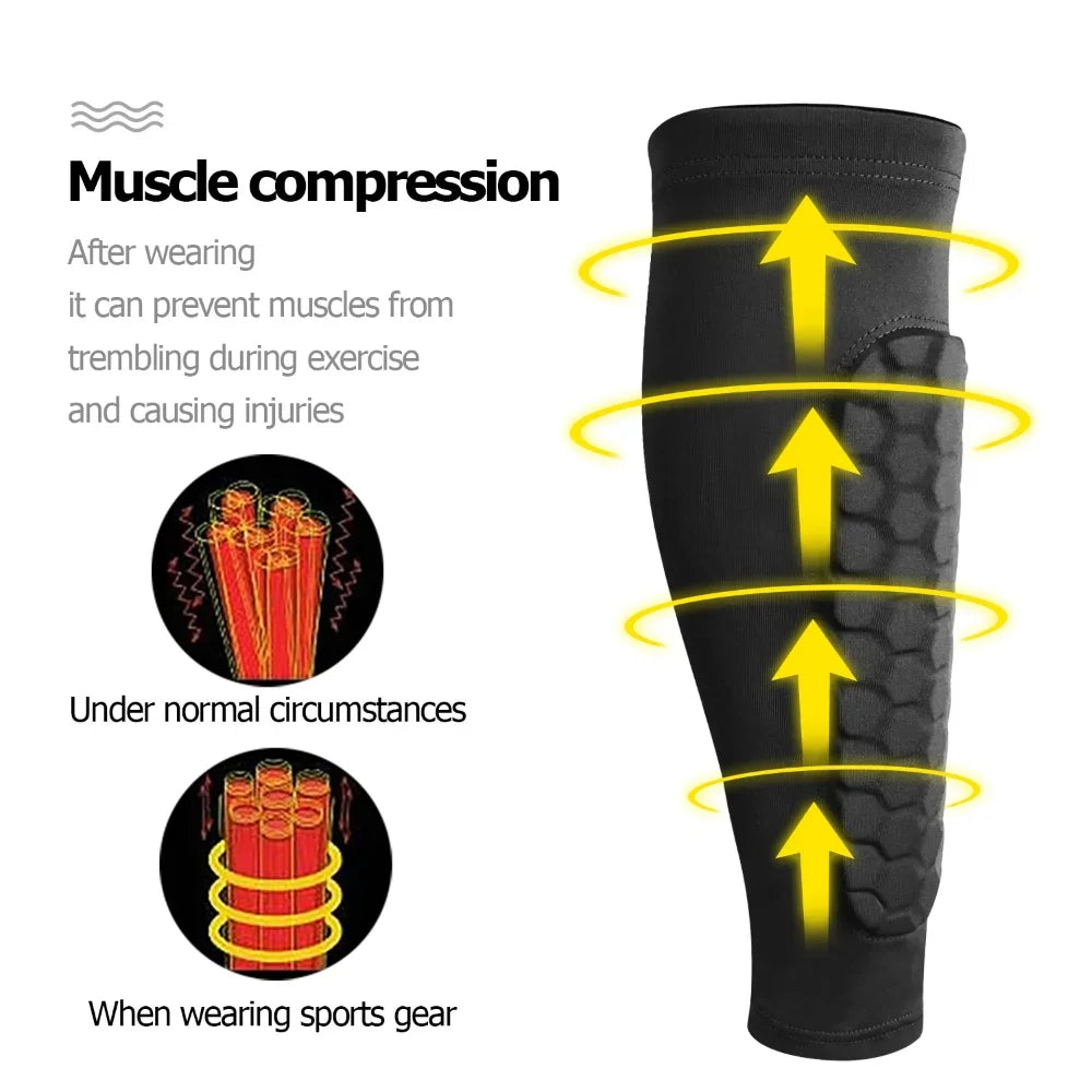 Honeycomb Soccer Shin Guards - Advanced Protection & Comfort for All Sports 2