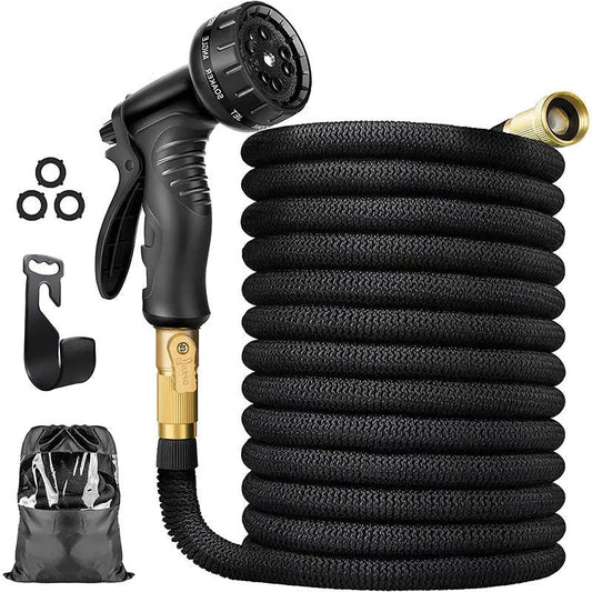 HydroMax - 100FT Expandable Garden Hose with 8 Versatile Spray Patterns 0